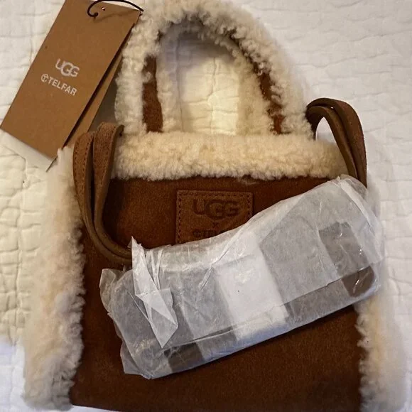 UGG x TELFAR Small Shopper Bag in Chestnut - Picture 2 of 4